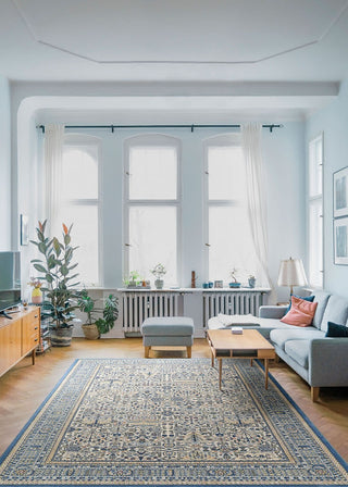 Couristan Old World Classic Nazmiyal Antique Cream Area Rug Lifestyle Image Feature