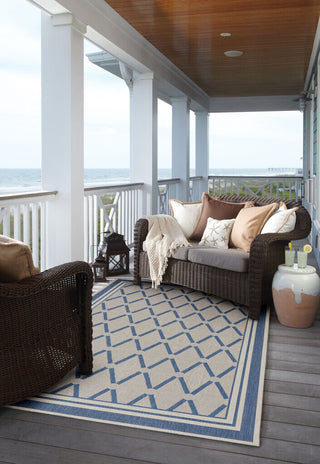 Capel Biltmore Elsinore-Lattice 4698 Blueberry Area Rug Rectangle Roomshot Image 1 Feature