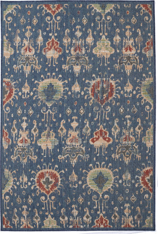 Capel Sanibel-Ikat 5100 Dark Blue 450 Area Rug