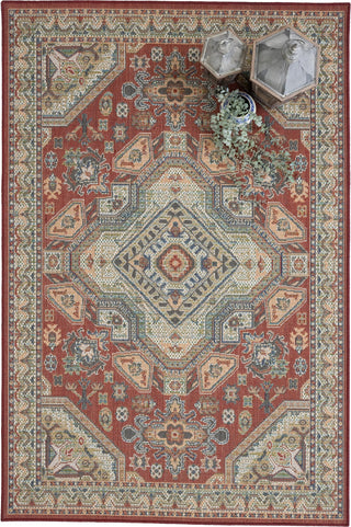 Capel Sanibel-Tabriz 5101 Crimson 575 Area Rug Rectangle Roomshot Image 1 Feature