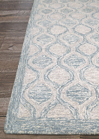 Couristan Silverthorne Mosaic Cornflower Area Rug Corner Image