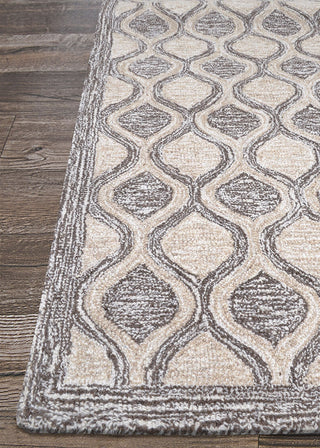 Couristan Silverthorne Mosaic Sandlewood Area Rug Corner Image