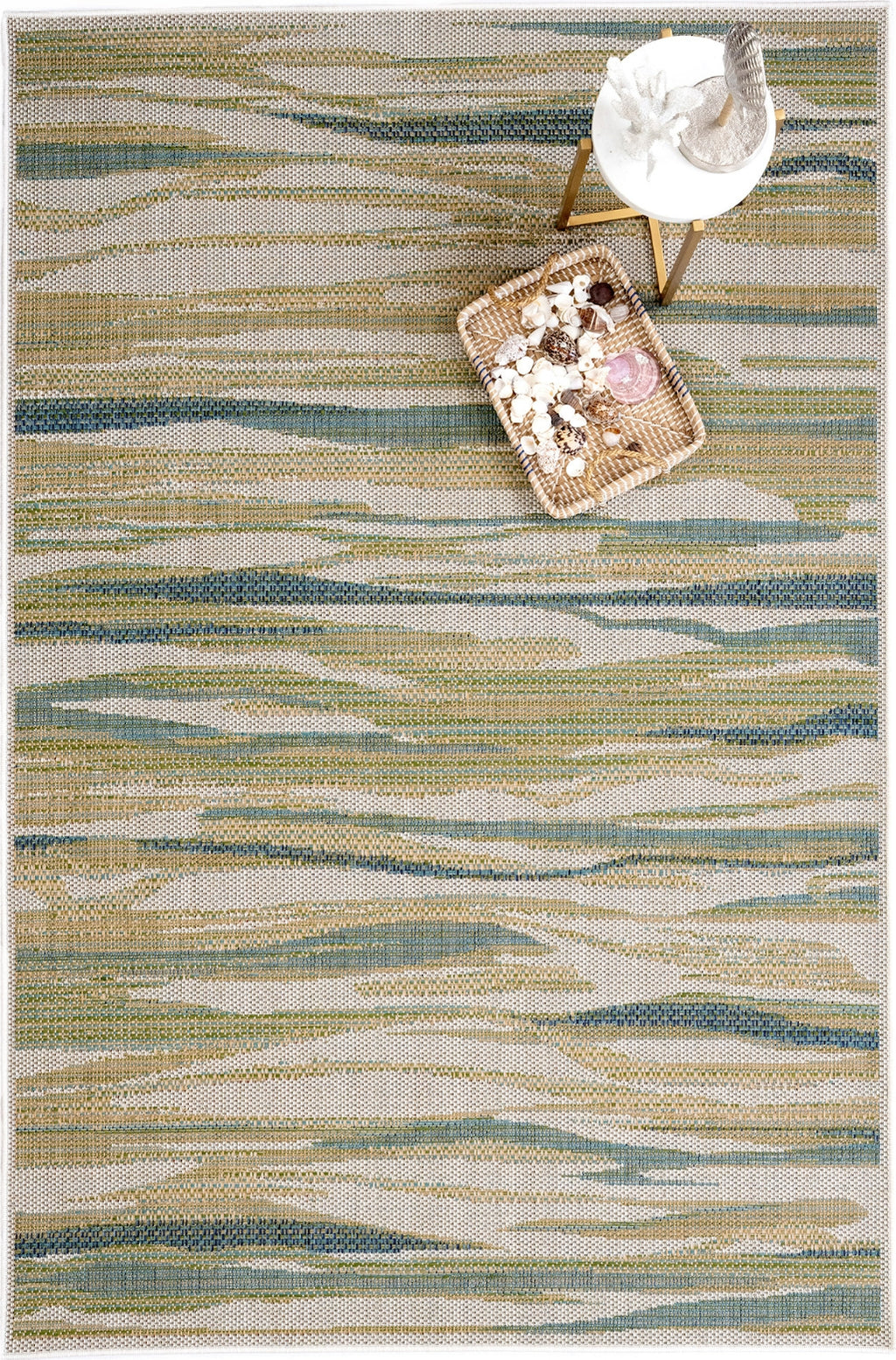 Capel Sanibel-Zuo 5103 Green 440 Area Rug Rectangle Roomshot Image 1 Feature