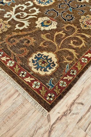 Feizy Namche 6157F Brown Area Rug Corner Image