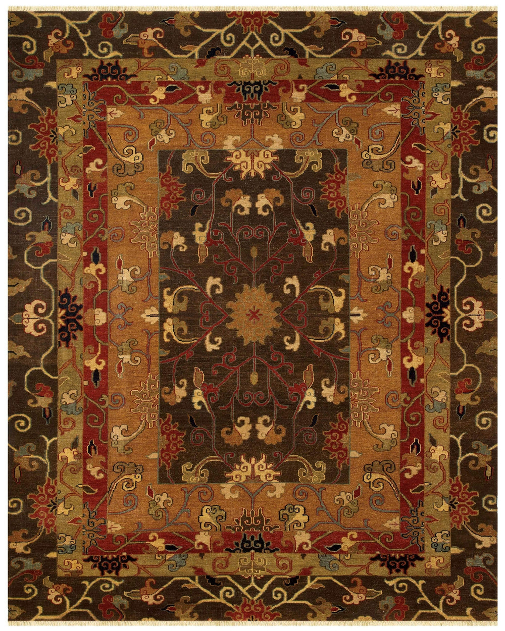 Feizy Namche 6158F Brown/Gold Area Rug