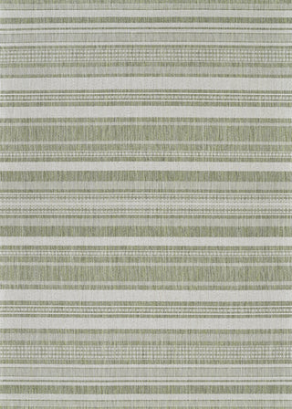 Couristan Recife Gazebo Stripe Sage Leaf/Ivory Area Rug main image