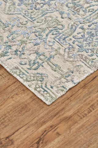 Havila Fine Rugs Hale R1042 Natural/Green Area Rug