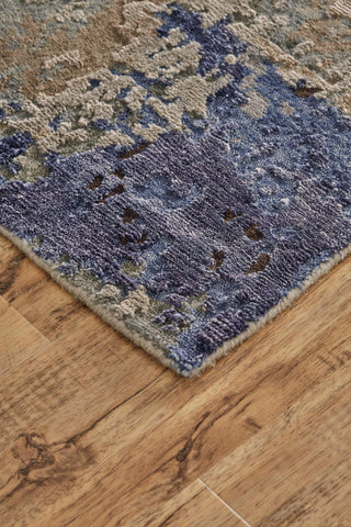 Havila Fine Rugs Lode R1008 Blue/Silver Area Rug