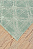 Feizy Bamboo Lattice 7054F Light Blue/Beige Area Rug Corner Image
