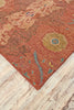 Feizy Vardo 6105F Rust/Multi Area Rug Corner Image