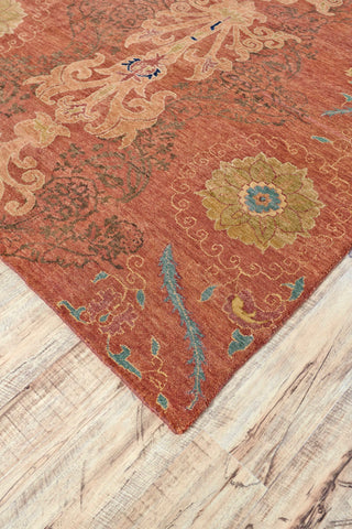 Feizy Vardo 6105F Rust/Multi Area Rug Corner Image