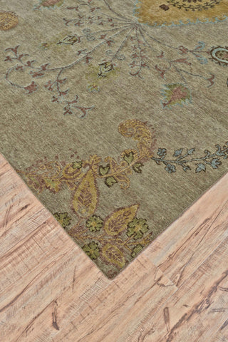 Feizy Vardo 6160F Seal Area Rug Corner Image