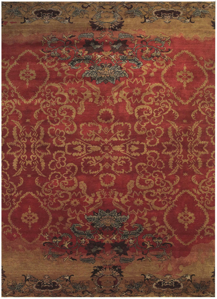 Feizy Vivendi 6401F Red/Gold Area Rug main image