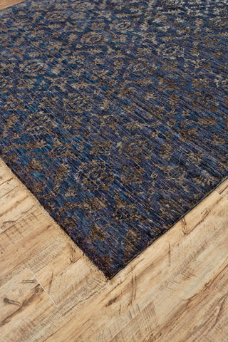 Feizy Tesoro Ii 7197F Multi/Gold Area Rug Corner Image