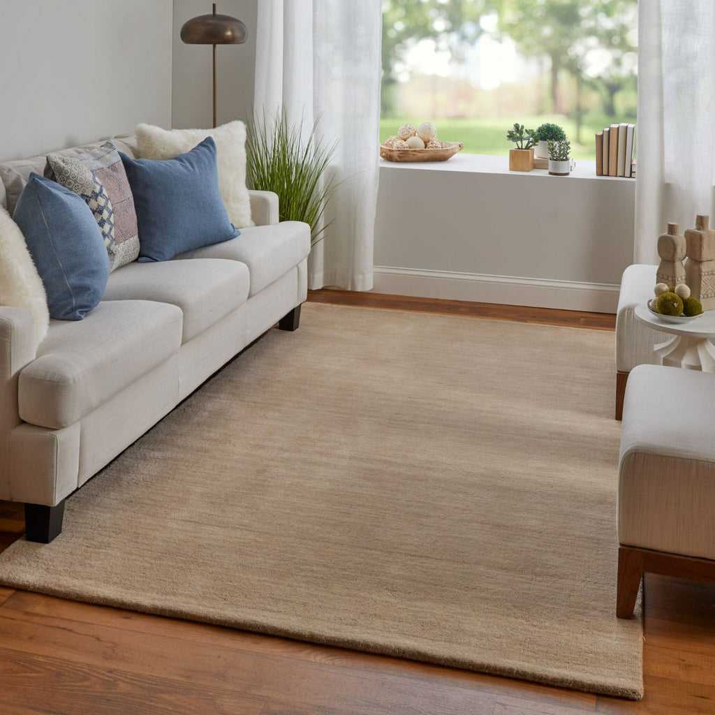 Feizy Luna 8049F Beige Area Rug Lifestyle Image Feature