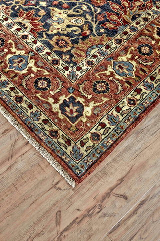 Havila Fine Rugs Acacia H1204 Black/Rust Area Rug