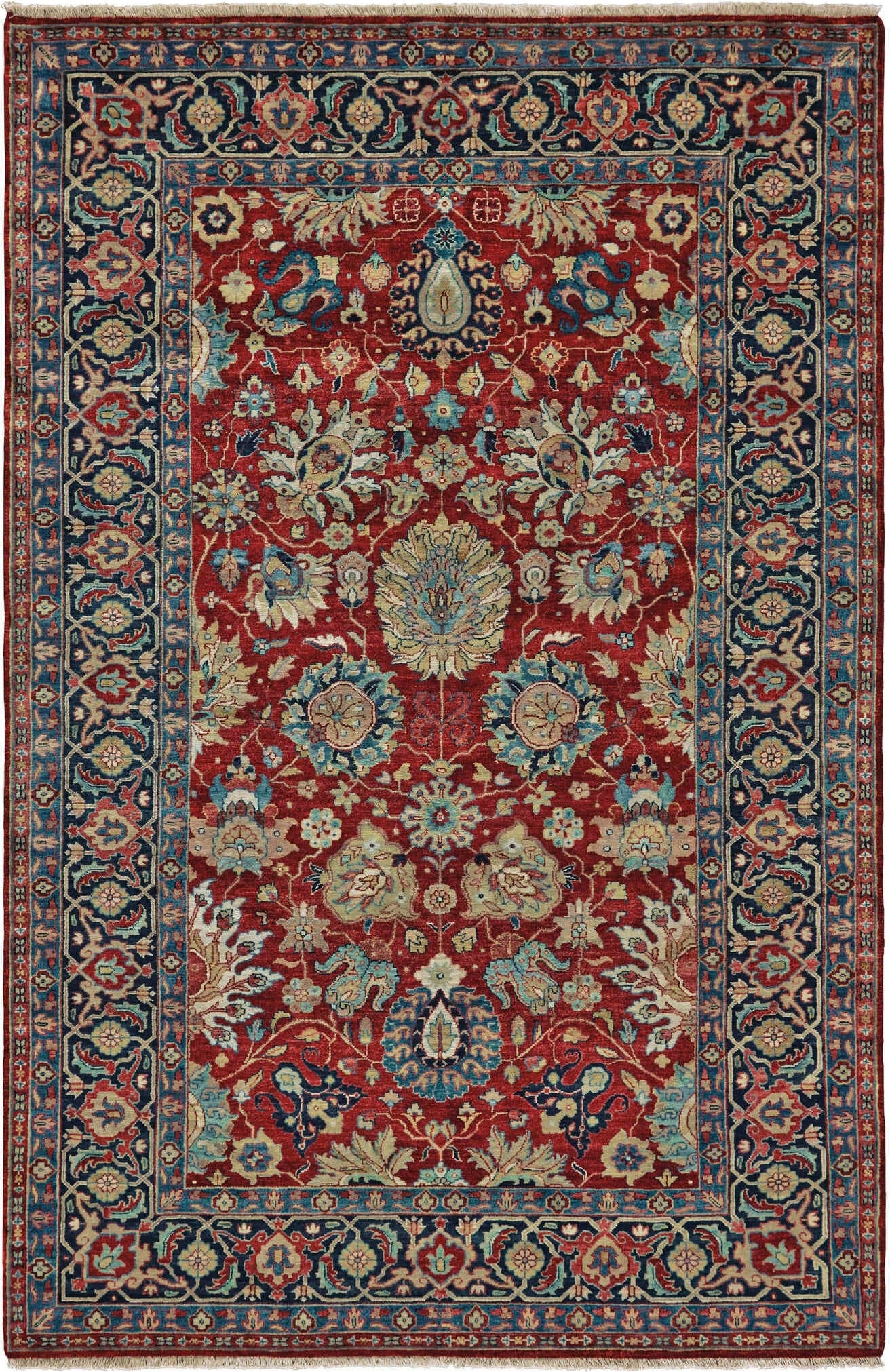 Havila Fine Rugs Acacia H1204 Black/Rust Area Rug – Incredible Rugs and ...