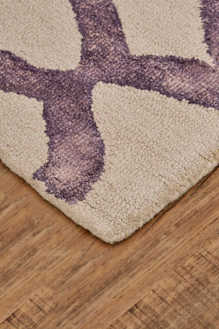 Feizy Lorrain 8564F Purple/Ivory Area Rug