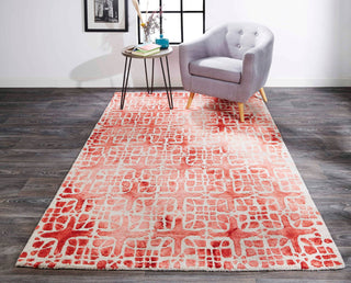 Feizy Lorrain 8567F Pink/Ivory Area Rug