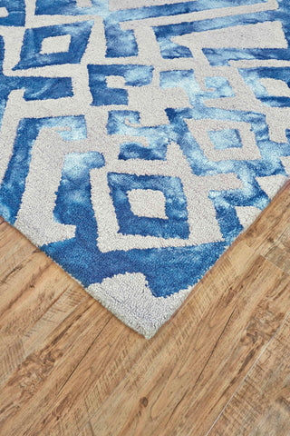 Feizy Lorrain 8570F Gray/Blue/Ivory Area Rug