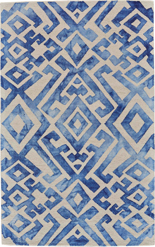 Feizy Lorrain 8570F Gray/Blue/Ivory Area Rug