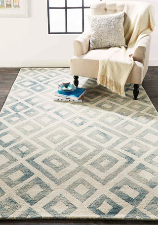 Feizy Lorrain 8572F Blue/Green Area Rug