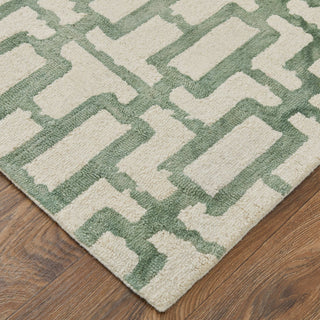 Feizy Lorrain 8919F Green/Ivory Area Rug