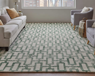 Feizy Lorrain 8919F Green/Ivory Area Rug