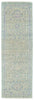 Feizy Zenas 6259F Mist Area Rug Corner Image with Rug Pad