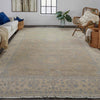 Feizy Zenas 6260F Gossamer Area Rug Corner Image with Rug Pad