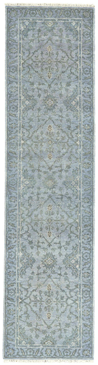 Feizy Zenas 6262F Haze Area Rug Corner Image with Rug Pad