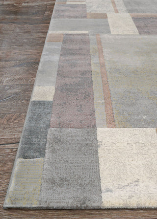 Couristan Easton Gambit Blocks Stone/Multi Area Rug Corner Image