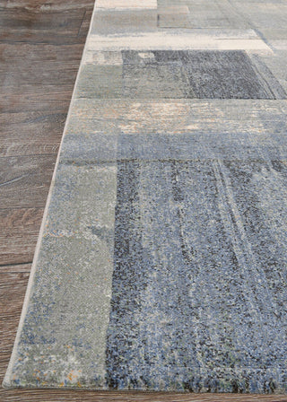 Couristan Easton Shadows Blue Ash Area Rug Corner Image