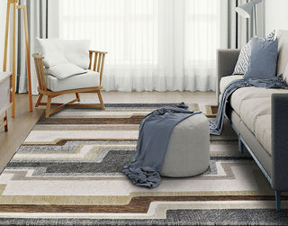 Couristan Easton Radiate Earthtones Area Rug Lifestyle Image Feature