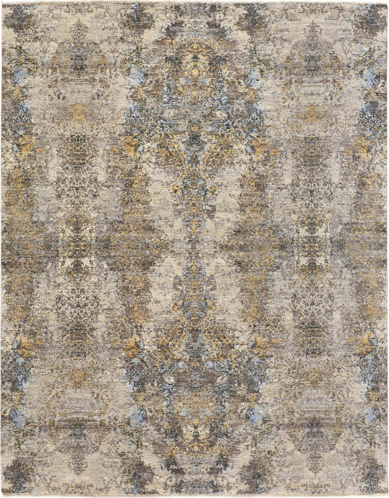 Havila Fine Rugs Destiny H1383 FroSterlingd/Gold Area Rug