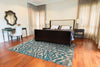 Feizy Keats 3467F Aqua/Haze Area Rug Lifestyle Image Feature