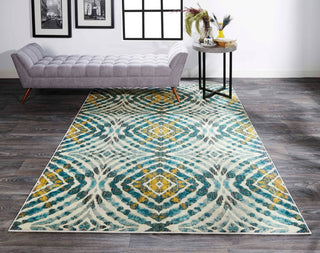 Feizy Keats 3469F Teal Area Rug