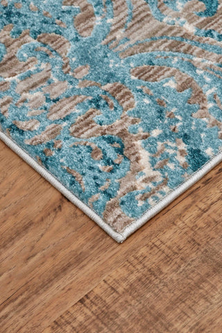 Feizy Keats 3475F Aqua Area Rug