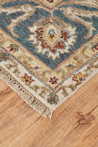 Havila Fine Rugs Bostonian H1344 Ivory/Medium Blue Area Rug