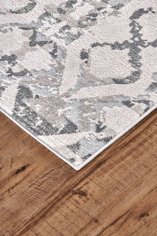 Feizy Prasad 3893F Ivory/Gray Area Rug