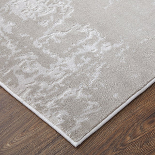 Feizy Prasad 39NAF Ivory/Taupe/Silver Area Rug