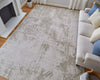 Feizy Prasad 39NAF Ivory/Taupe/Silver Area Rug Lifestyle Image Feature
