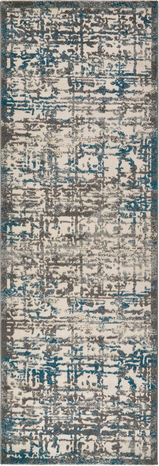 Feizy Akhari 3677F Gray/Turquoise Area Rug