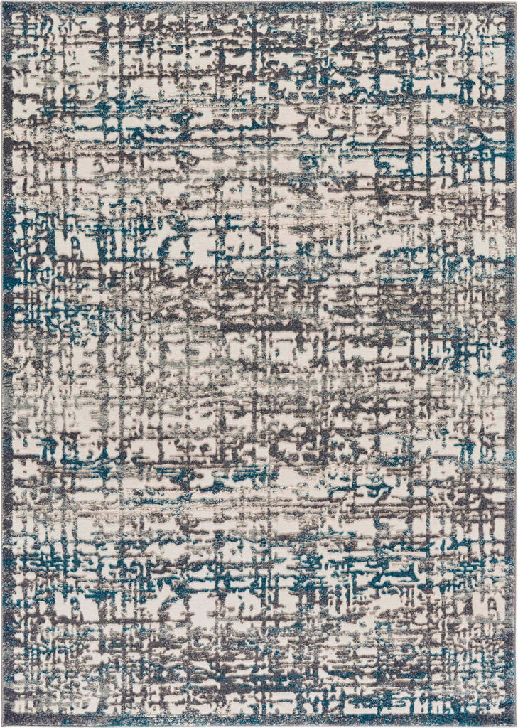 Feizy Akhari 3677F Gray/Turquoise Area Rug