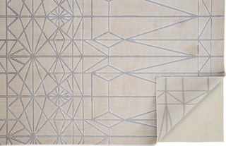 Feizy Micah 3045F Ivory/Silver Area Rug