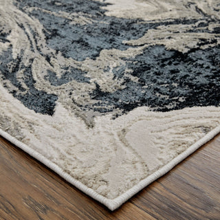 Feizy Micah 39LPF Ivory/Black/Taupe Area Rug