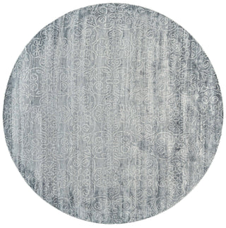 Feizy Olivier 7208F Sky Blue Area Rug Corner Image with Rug Pad