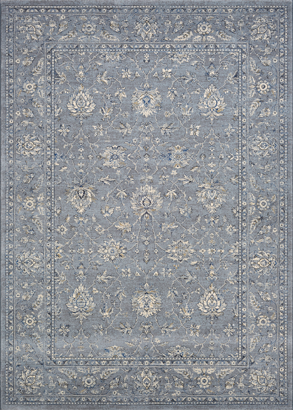Couristan Sultan Treasures All Over Mashhad Slate Blue Area Rug