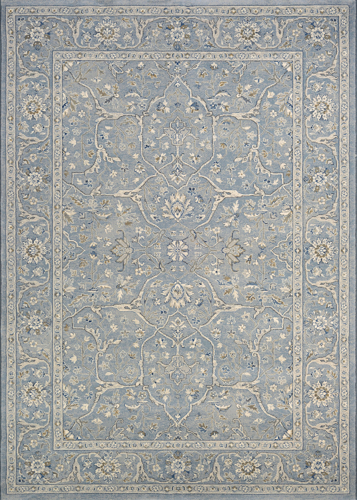 Couristan Sultan Treasures Floral Yazd Slate Blue Area Rug main image