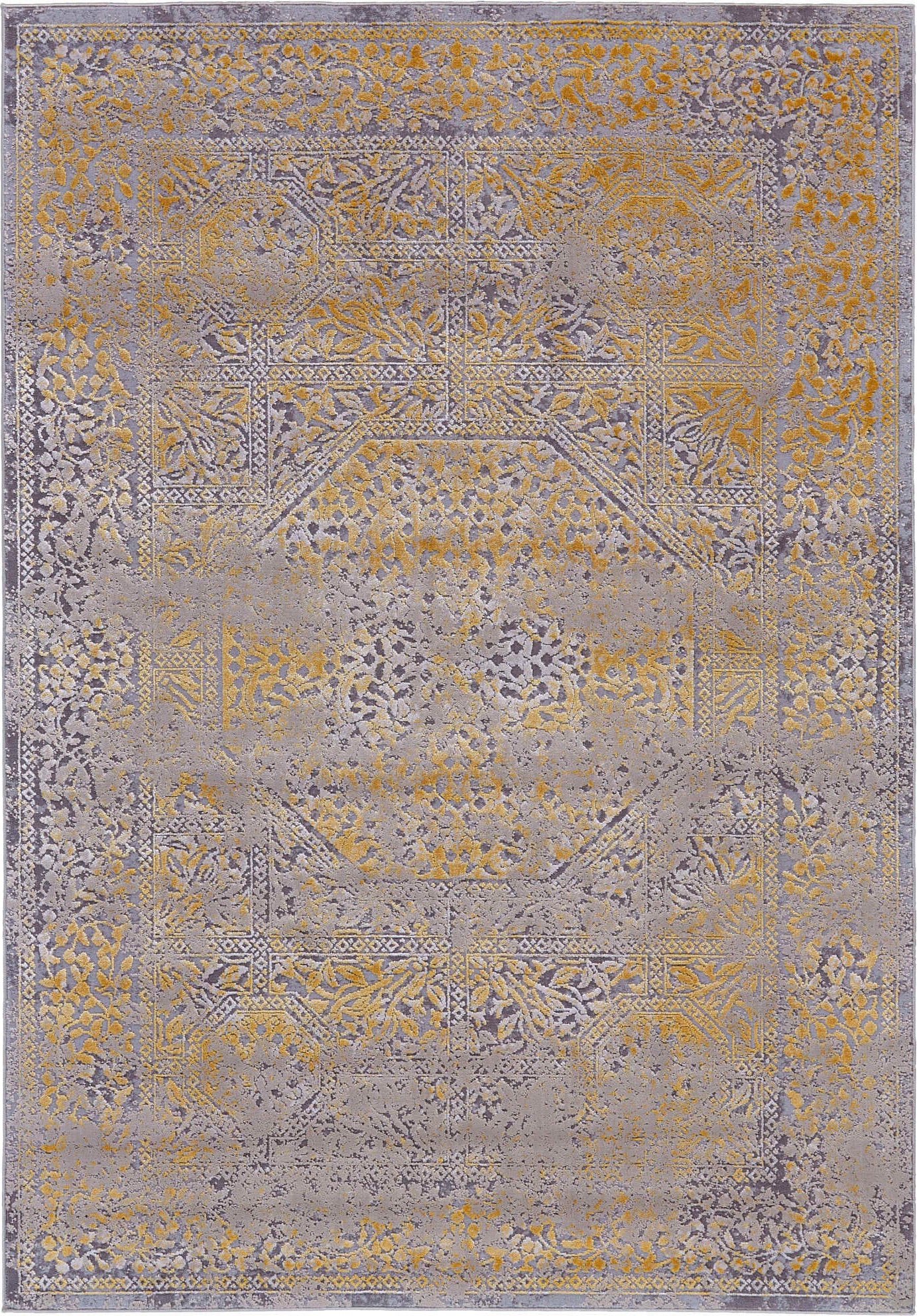 Feizy Waldor 3971F Gold/Sand Area Rug